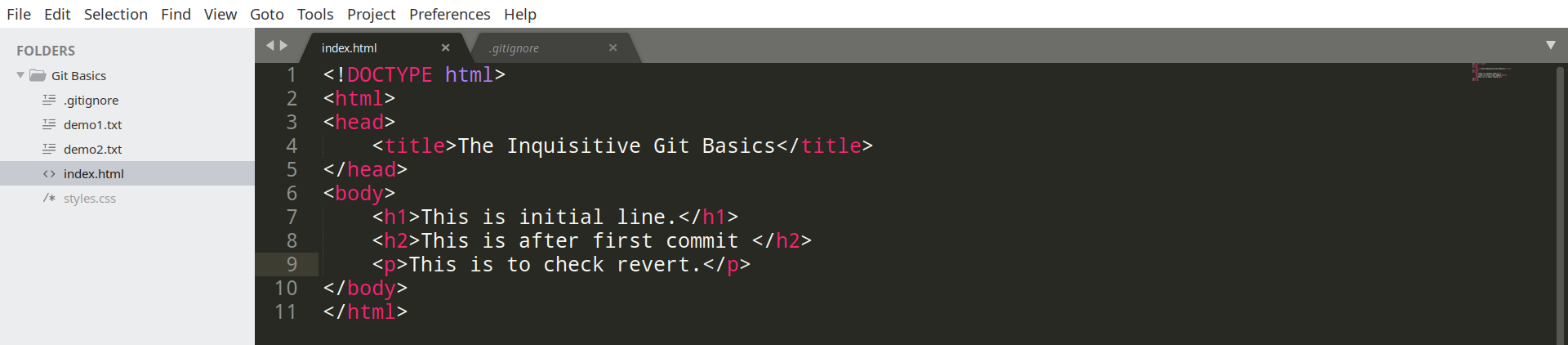 GIT REVERT